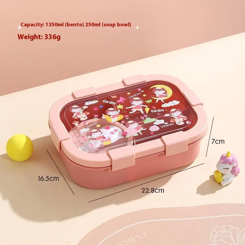 Cartoon Compartment Heating Lunch Box Trendarium