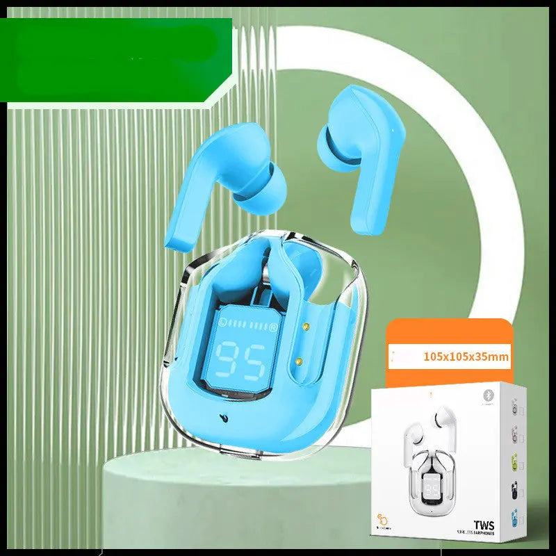 Compact Transparent Bluetooth Earbuds – ENC & Smart Display Trendarium