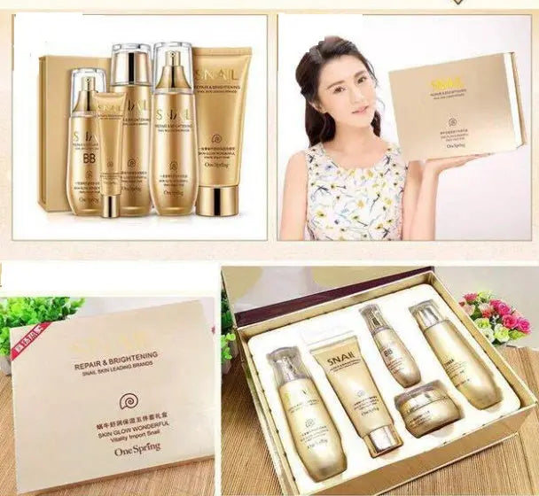 SnailGlow™ – 6-Step Repair & Hydration Skincare Set OneSpring