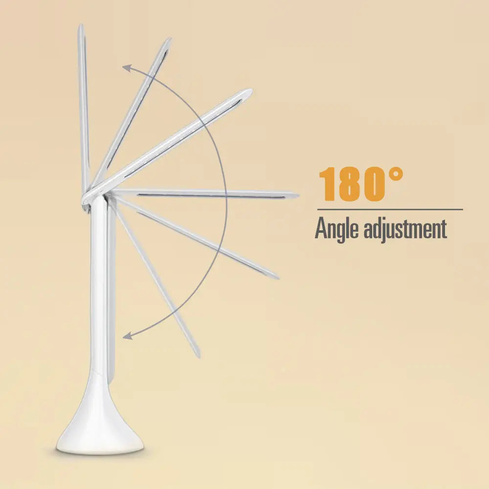 Smart Touch LED Desk Lamp with Clock & USB Charging – Adjustable Brightness Trendarium