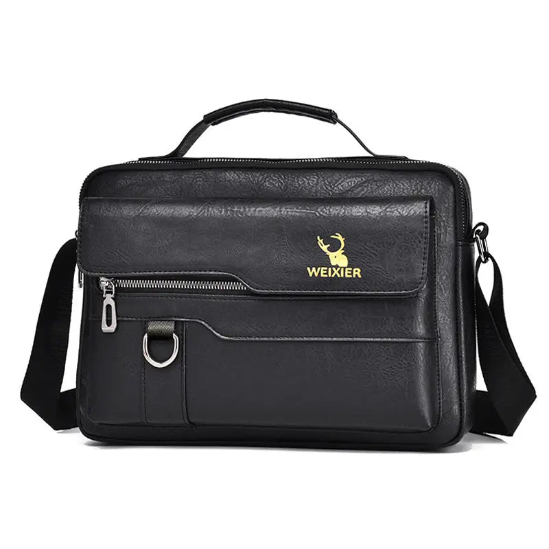 Men’s Classic PU Leather Messenger Bag Trendarium