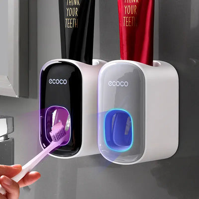 Wall Mounted Automatic Toothpaste Holder Bathroom Accessories Set Dispenser Trendarium