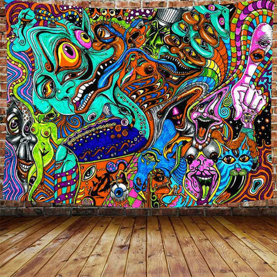 TrippyWall™ – Psychedelic Art Tapestry 150×130 Trendarium