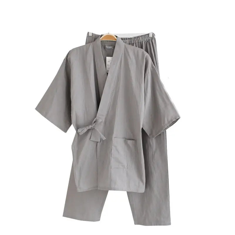 Zen Cotton Kimono Set – Lightweight Summer Pajamas Trendarium
