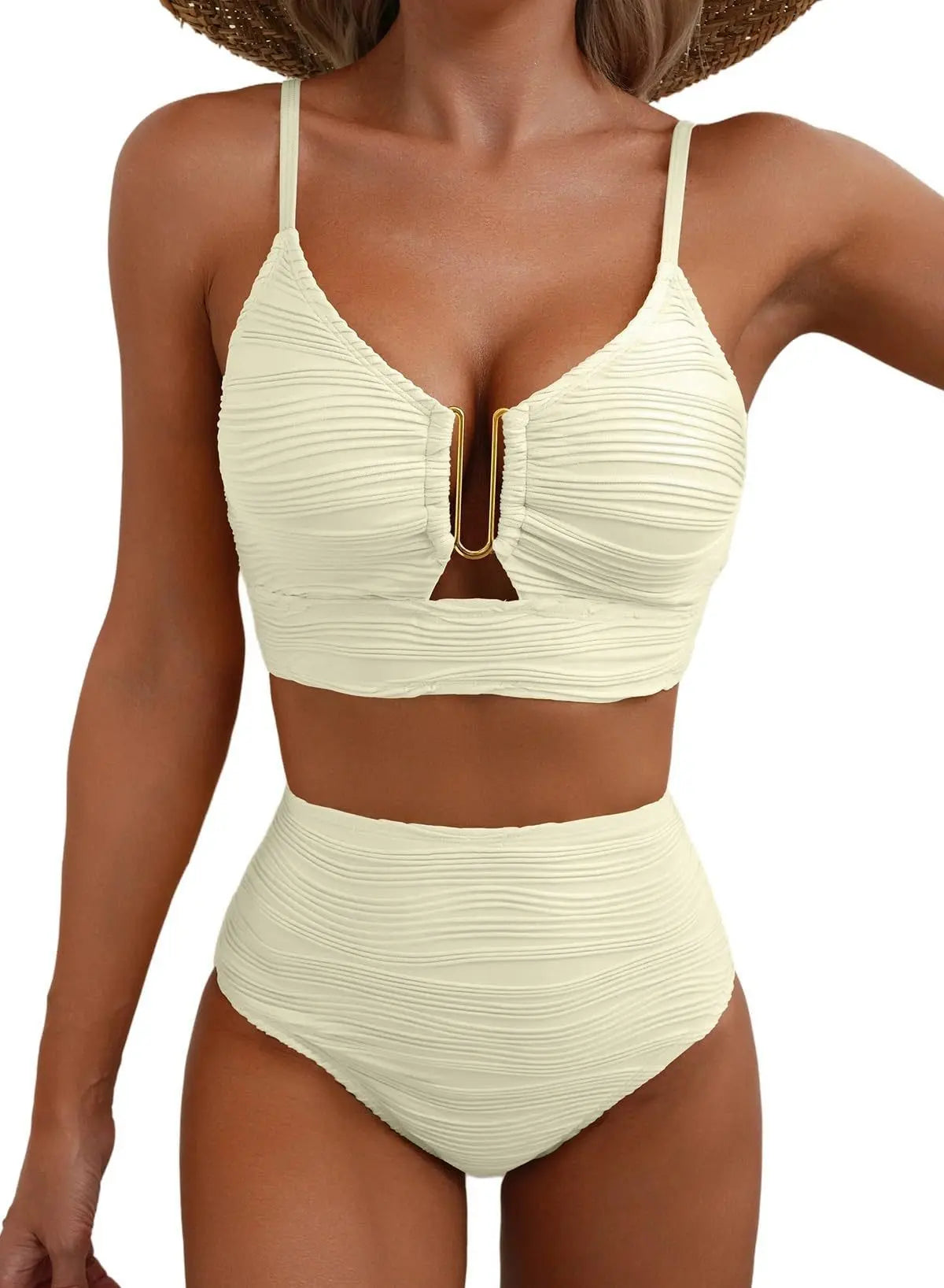 Sultry V-Cut High Waist Set Trendarium