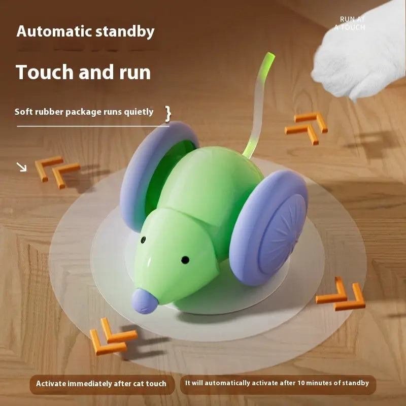 Pet Toys Interactive Cat Toy Electric Mouse Car Trendarium