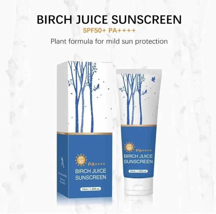 Facial Care Birch Sap Sunscreen Birch juce