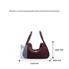 Women's Frosted Underarm Handbag Pillow Bag Trendarium