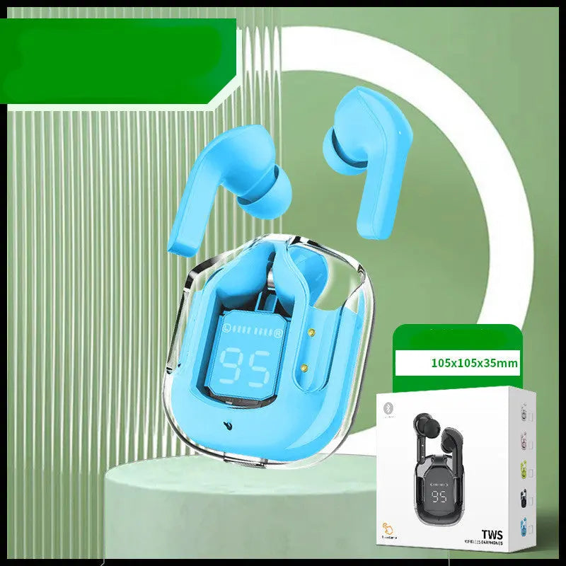 Compact Transparent Bluetooth Earbuds – ENC & Smart Display Trendarium