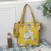 Versatile Large Capacity Floral Canvas Crossbody Shoulder Bag Trendarium