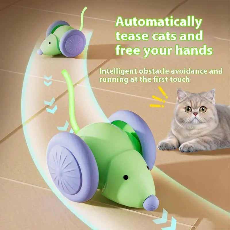 Pet Toys Interactive Cat Toy Electric Mouse Car Trendarium