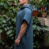 Short-Sleeve Surf Poncho - Cotton Waffle