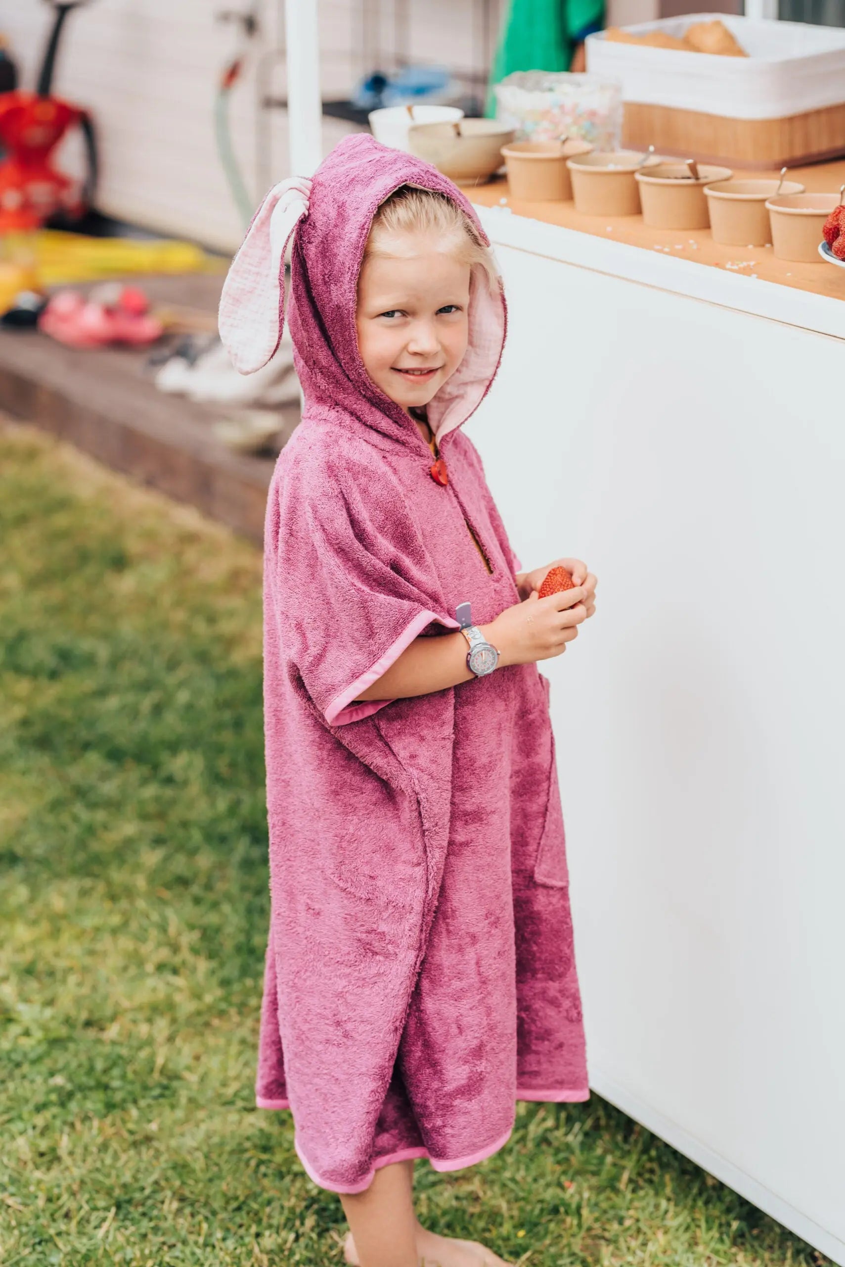 Short-Sleeve Poncho RABBIT - For TODDLERS