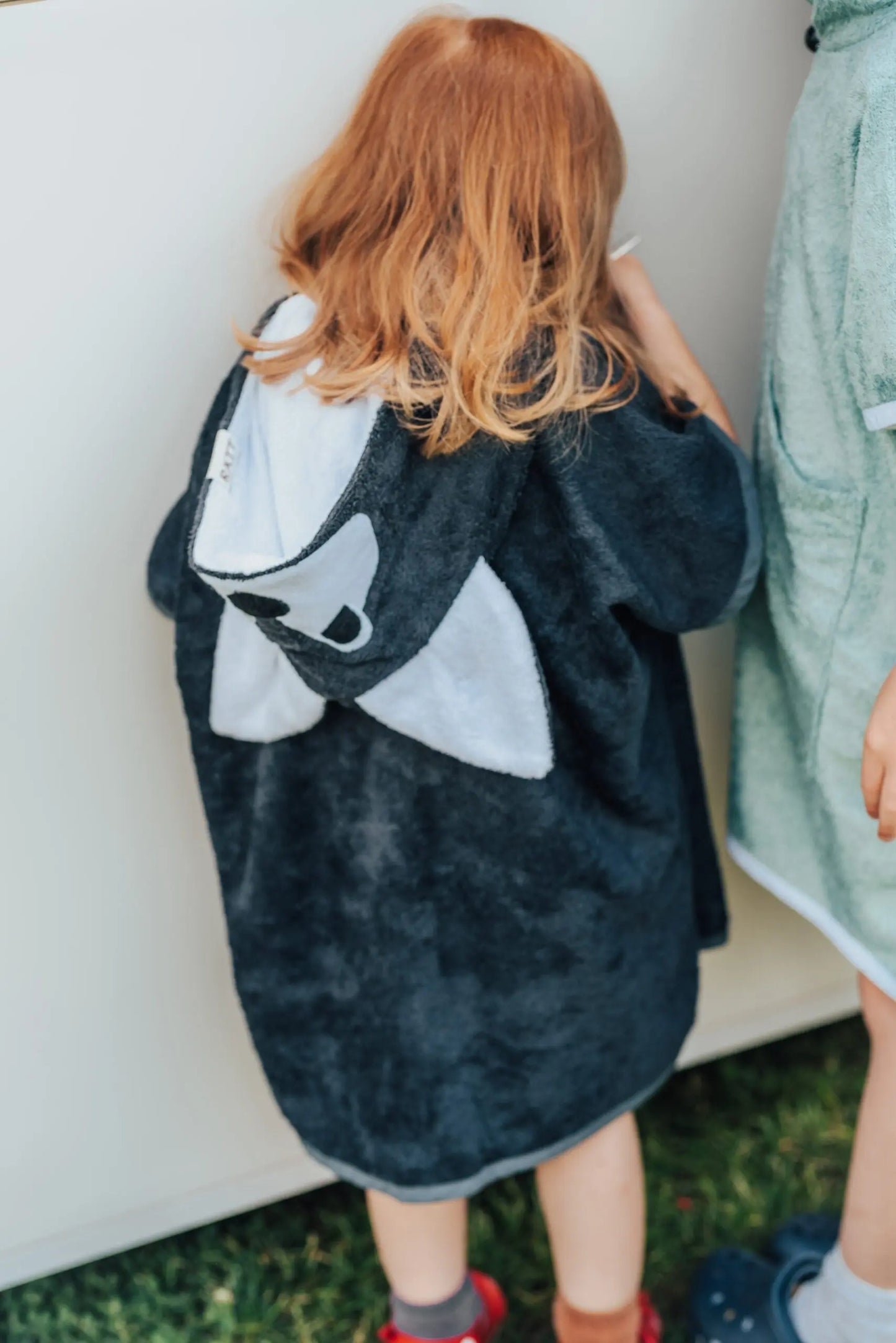 Short-Sleeve Poncho WOLF - For KIDS (Size 122-150)