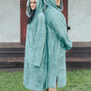Long-Sleeve Poncho - Bamboo Terry