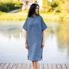 Short-Sleeve Surf Poncho - Cotton Waffle