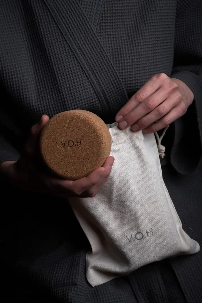 Solid Hair-Care Set with Corkwood Travel Cases