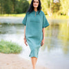 Short-Sleeve Surf Poncho - Cotton Waffle