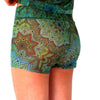 Tan-Through Mini Leggings – Green Mandala