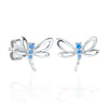 Earrings Sky Blue Dragonfly - For Kids