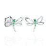 Earrings Emerald Dragonfly - For Kids