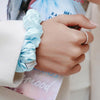 Mulberry Silk Scrunchie - Bird