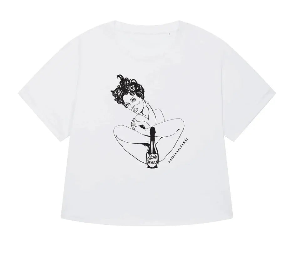 Women's Cropped T-shirt "Male Tears"