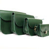 Natural Leather Saddle Bag Medium – Green