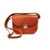Natural Leather Saddle Bag Medium – Light Brown