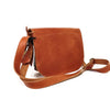 Natural Leather Saddle Bag Medium – Light Brown
