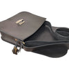 Natural Leather Saddle Bag Large – Black