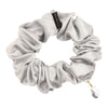 Luxury Silk Scrunchie - Silver