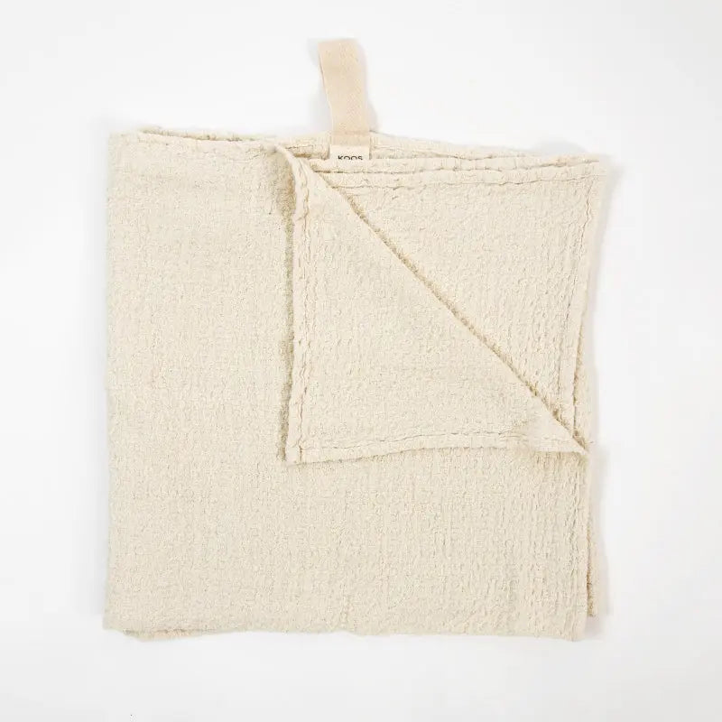 Big Linen Towel - Textured White