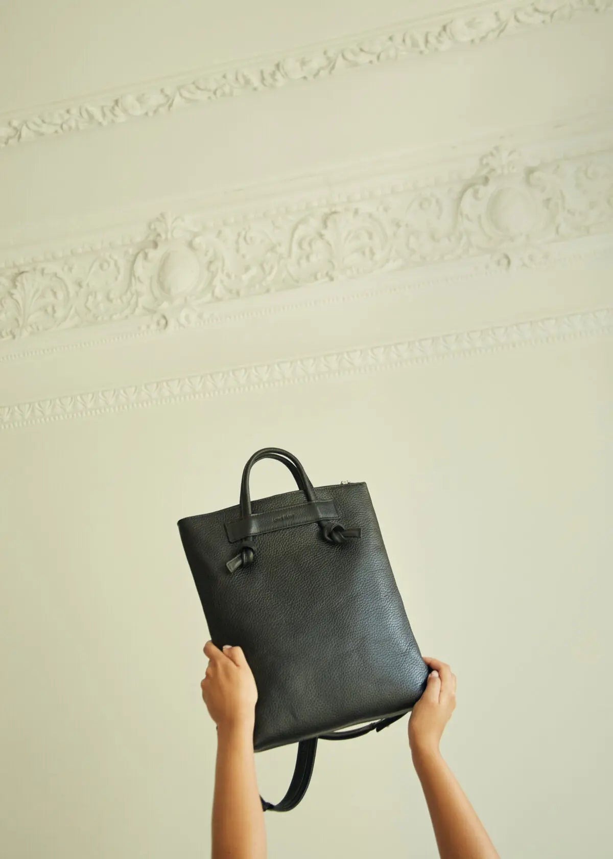 Minimal Leather Backpack ALICE ARM