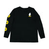 Moomintroll's Flower Longsleeve Shirt With Cuffrib Unisex - Black