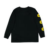 Moomintroll's Flower Longsleeve Shirt With Cuffrib Unisex - Black