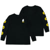 Moomintroll's Flower Longsleeve Shirt With Cuffrib Unisex - Black