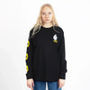 Moomintroll's Flower Longsleeve Shirt With Cuffrib Unisex - Black