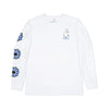 Moomintroll's Flower Longsleeve Shirt With Cuffrib Unisex - White