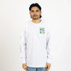 Moomintroll's Adventure Longsleeve Shirt With Cuffrib Unisex - White