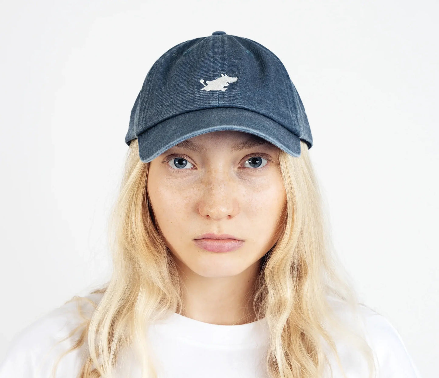 Moomintroll Washed Denim Adult Cap - Blue