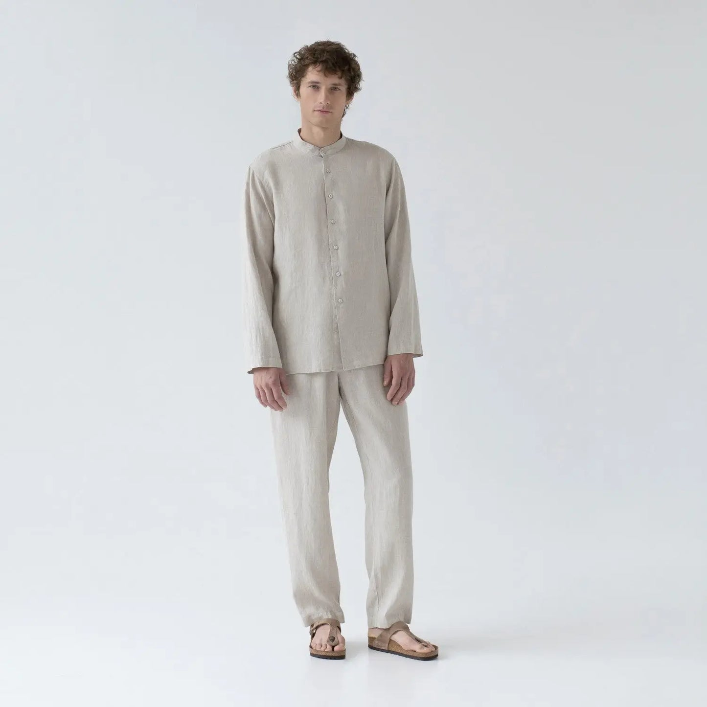 Linen Currant Loungewear Set - Melange