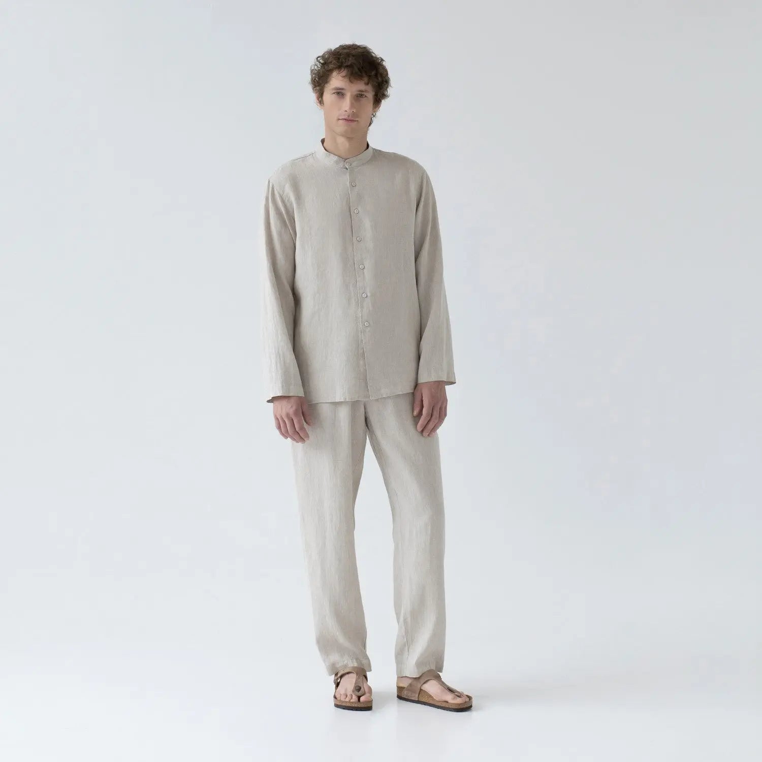 Linen Currant Loungewear Set - Melange