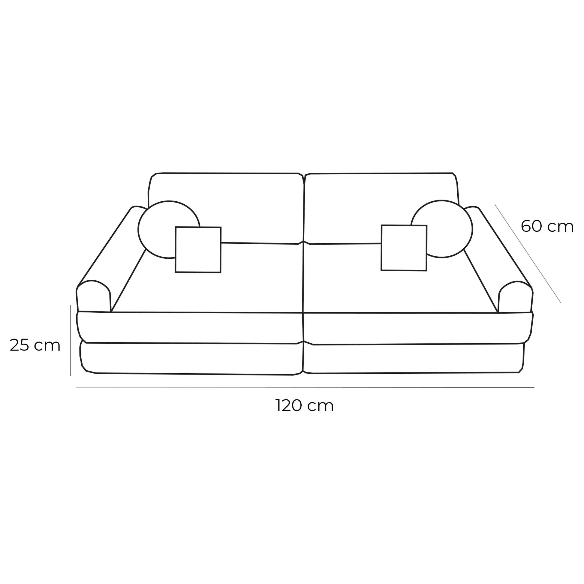 Medium Modular Sofa for Kids - Bearly Cream