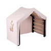 Large Black Ladder House With a Pink Cover