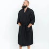 Waffle Fabric Robe for Men