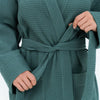 Waffle Fabric Robe for Women
