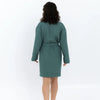 Short Waffle Fabric Robe for Women