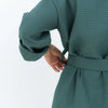 Waffle Fabric Robe for Women