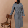 Waffle Fabric Robe for Women